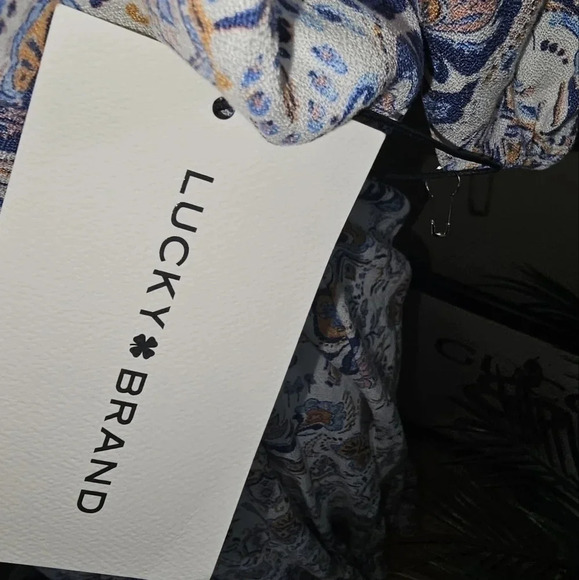 Lucky Brand Boho Smocked Waist Mid Maxi Dress - Picture 5 of 6